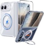 FNTCASE for Phone Ultra/Phone fold Case with 360 Spin Magnetic Stand Clear