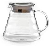 Hiware 600ml Coffee Server, Standard Glass Coffee Carafe, Coffee Pot, Clear