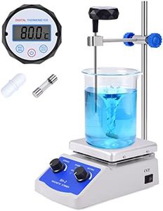 Slendor Magnetic Stirrer SH-2 Hot Plate Mixer Max 520℉ Lab Hotplate Stirrer 2000 RPM Stir Plate with Thermometer, Stirrer Bar and Support Stand