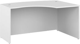 Bush Business Furniture Studio C 60W x 43D Right Hand L-Bow Desk Shell in White