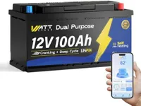 Wattcycle 12V 100Ah Dual Purpose Ma