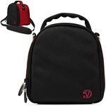 VanGoddy Laurel Fire Red Carrying Case Bag for Canon EOS/Rebel/EOS R Compact to Advanced DSLR & Mirrorless Cameras