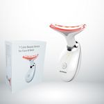 ESSPRON Anti-Aging Red Light Therapy Device - Skin Rejuvenation, Wrinkle Reduction, Neck & Face Lifting - Collagen Boost, Skin Tightening - Achieve a Radiant Appearance with Facial Vibrator Massager