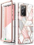 i-Blason Cosmo Series Case Designed for Galaxy Note 20 Ultra 5G (2020 Release), Protective Bumper Marble Design Without Built-in Screen Protector (Marble)