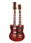 Shoponica Led Zeppelin Jimmy Page Double Neck Miniature Guitar