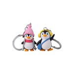 RainSound Penguin Bird 3D Model Keychain (Yellow, Pack of 2)