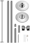 SereneLife Professional Upgrade Spinning Dance Pole - Portable & Removable Stripper Fitness Pole, Adjustable & Smooth Connection, Great for Training & Exercise