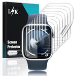 [8 pack] LϟK Designed for Apple Watch Series 9/8/7 Screen Protector 45mm- [Anti-Scratch+Self-Healing+Ultra-Thin+Bubble Free] HD TPU Flexible Film for iWatch S9 45mm 2023