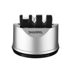 SHARPAL 191H Kitchen Chef Knife Scissors Sharpener for Straight & Serrated Knives, 3-Stage Knife Sharpening Tool Helps Repair and Restore Blades