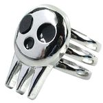 Froiny Eater Death The Kid Ring for Women Men Girls Punk Vintage Stackable Ring Sets