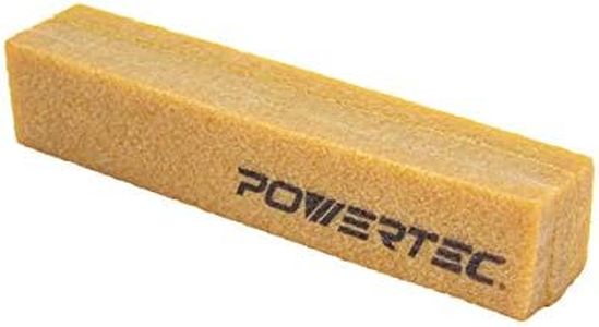 POWERTEC 71002 Abrasive Cleaning Stick for Sanding Belts & Discs 8-1/2" | Natural Rubber Eraser - Woodworking Shop Tools for Sanding Perfection