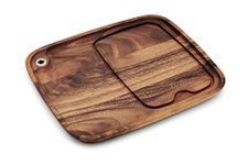 Ironwood Gourmet Steak Plate, Fort Worth Steak Board with Juice Channel