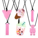 Sensory Chew Necklaces - Chewy Necklaces for Kids with Autism, Sensory Chew Toys for Autistic Children, and Oral Chew Toys for Sensory Stimulation