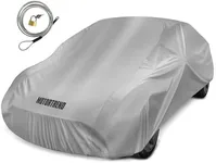 Motor Trend FlexCover Waterproof Car Cover for Rain Wind All Weather Medium Fits up to 170"