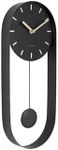 Karlsson Modern Wall Clocks KA5822BK, Metal, Black, 17,5 x 4,5 x 12