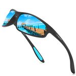 FAGUMA Polarized Sports Sunglasses For Men Cycling Driving Fishing 100% UV Protection