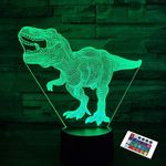 Dinosaur Lamp,3D Illusion Night Lig