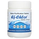 Ef-Chlor Overhead & Underground Water Tank Purification Tablets (1.67gm) Jar of 50 Tablets Having 3 Years Shelf Life 1 Tablet Purifies 132 Gallons Water