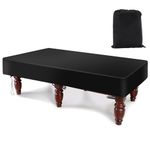 K-Musculo Pool Table Cover, 420D Billiard Table Cover, Waterproof and Tearproof, 6.5/7/7.5/8/8.5/9 Foot Fitted(Black 8FT-100 Lx56 W x8 H)