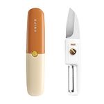 BNCHI Portable Small 2 in 1 Fruit Knife & Peeler, Suitable for Travel Camping - Orange