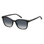 TOMMY HILFIGER Women’s TH 1723/S sunglasses, BLACK, 54