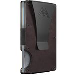 Mountain Voyage Co Leather Wallet - RFID-Blocking Card Holder with Money Clip, Vintage Brown Leather, Money Clip