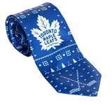 Calhoun Men's Officially Licensed NHL Ugly Christmas Necktie (Toronto Maple Leafs)