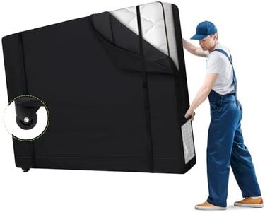 Rolling Mattress Storage Bag with Wheel,Heavy Duty Mattress Cover for Moving and Storage-with Zipper and Lifting & Moving Straps(Queen&wheel)