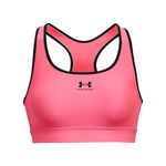 Under Armour UA HG Armour Mid Padless Sports Bra, Comfortable Bra for Exercise, Gym Bra for All Activities