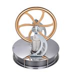 Tickas Stirling Model,Low Temperature Stirling Engine Motor Model Heat Steam Education Toy DIY Kit