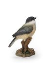 Hi-Line Gift Various Bird on Stump Statues (Chickadee)