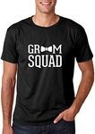 CBTwear Groom Squad - Bachelor Party Groomsmen Getaway - Men's T-Shirt, Black, Small