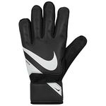Nike UNISEX GOALIE GLOVE NK GK MATCH BLACK/WHITE/WHITE CQ7799-010 8 Hand width in INCH-4.4-4.6 INCH
