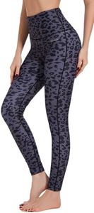 Ubestyle UPF 50+ High Waist Women's Printed Swim Pants Swim Leggings Beach Vacation Rash Guard Pants Sun Protective (UBT3001GRAYLEOPARDM)