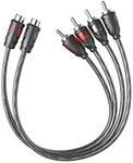 ROCKRIX 1ft RCA 1 Female to 2 Male 