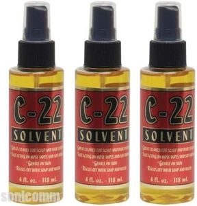 C-22 4 oz Solvent Citrus LACE Glue Remover Great Cleaner for Scalp & Hair System