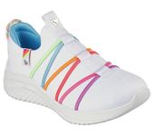 Skechers-Girls-Ultra Flex 3.0 -White-Sneakers-UK 13