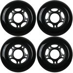 (Black, 80 mm) - OUTDOOR Inline Skate Wheels ASPHALT Formula 80MM 89a BLACK x4