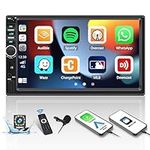 SIXWIN Double Din Car Stereo with C