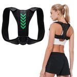 ETRSAIRL Posture Corrector For Men And Women, Adjustable back brace posture corrector To Prevent Hunchback, Back Straightener Posture Corrector Of Body Posture（black）