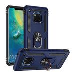 SmartPoint Hard Solid Ring Case for Huawei Mate 20 Pro, Tough Ring Kickstand Rugged Solid Black Shock Proof Slim Armor Back Cover Case for Huawei Mate 20 Pro - Blue