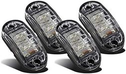 Partsam 4x Oval White Clear Lens 2 