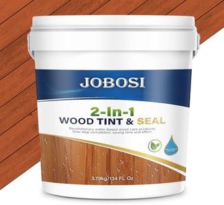 Wood Stain and Sealer in one, Red Wood 1 Gallon Waterproof Woodsealer,Wood -Sealers with Finish | Maximum Durability ，Wood-Sealant use for Indoors and Outdoors， Pine, Fir and Treated All Wood Types