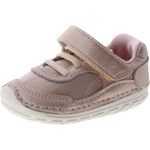 Stride Rite Women's Sm Grover Sneaker, Champagne, 3 US Infant