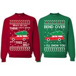 wild custom apparel Why is The Carpet All Wet Todd IDK Margo Couples Ugly Christmas Sweatshirt Sweater, Kelly and Red Bend Over New, 1