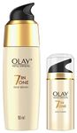 Olay Serum Total Effects 7 in 1, Anti-Ageing Smoothing Serum, 50 ml And Olay Night Cream Total Effects 7 in 1, Anti-Ageing Moisturiser, 50g