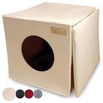 KaraLuna Felt Cat Cave for Shelves e.g. Kallax or Expedit I Cuddly Cave Shelf I Cat Cave for 2 Cats or Large Cats I Cat Sleeping Place Cat Basket Felt (Beige)