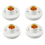 Home Sutra E27 Light Bulb Holder for Wall, 2 Amp 220-240 Volts Holder for Led/Electric Bulb for Home Indoor Outdoor Use (4 Pcs)