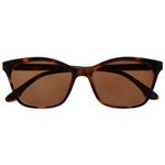 OPULIZE KAT Sun Reading Glasses - Cat-Eye Frame - Brown Tortoiseshell - Men & Women - Spring Hinges - S59-2 - +2.50