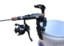 BroCraft Ice Fishing Bucket Rod Holder / Ice Fishing Shelter Rod Holder/ Ice Fishing sled Rod Holder